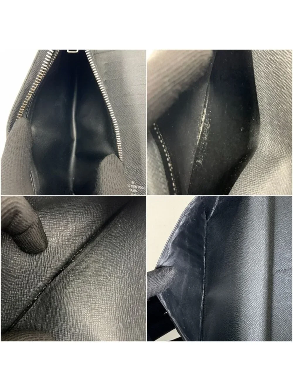 Louis Vuitton Taiga Zippy Wallet Vertical Black